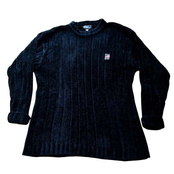 Polo by Ralph Lauren Black Crewneck Sweater
